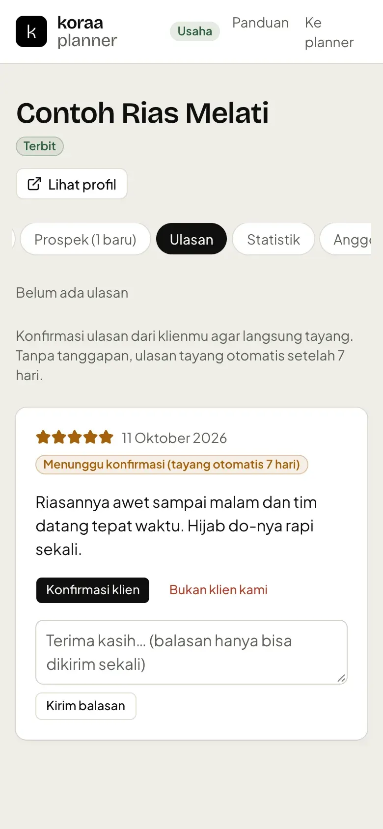 Ulasan terverifikasi