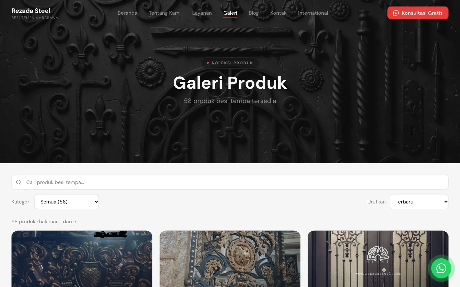 Galeri produk Rezada Steel